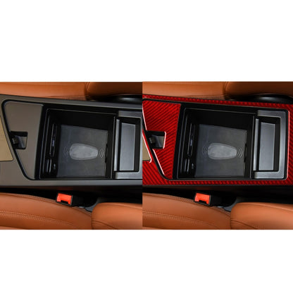 2 PCS / Set Carbon Fiber Car Armrest Box Frame Decorative Sticker for Alfa Romeo Giulia 2017-2019,Left Drive (Red) by buy2fix