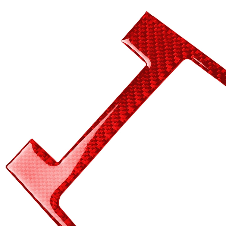 2 PCS / Set Carbon Fiber Car Armrest Box Frame Decorative Sticker for Alfa Romeo Giulia 2017-2019,Right Drive (Red) by buy2fix