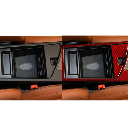 2 PCS / Set Carbon Fiber Car Armrest Box Frame Decorative Sticker for Alfa Romeo Giulia 2017-2019,Right Drive (Red) by buy2fix