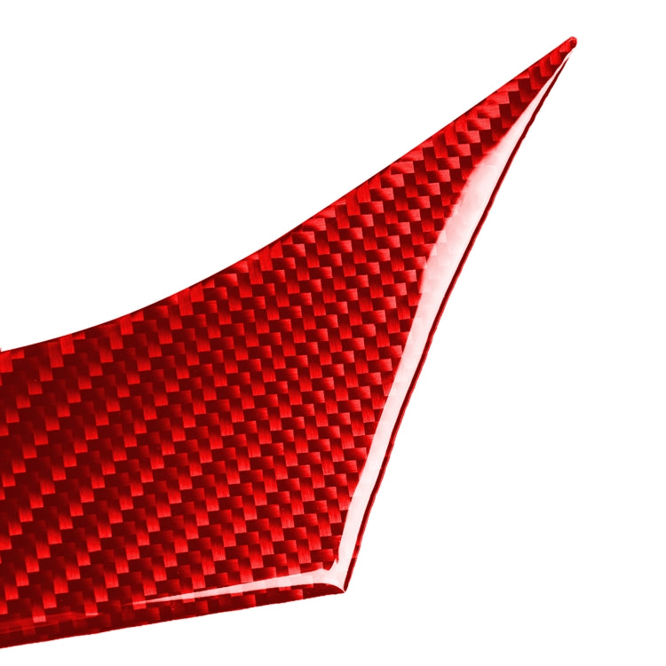 Carbon Fiber Car Dashboard Strip Decorative Sticker for Alfa Romeo Giulia 2017-2019,Right Drive (Red) by buy2fix