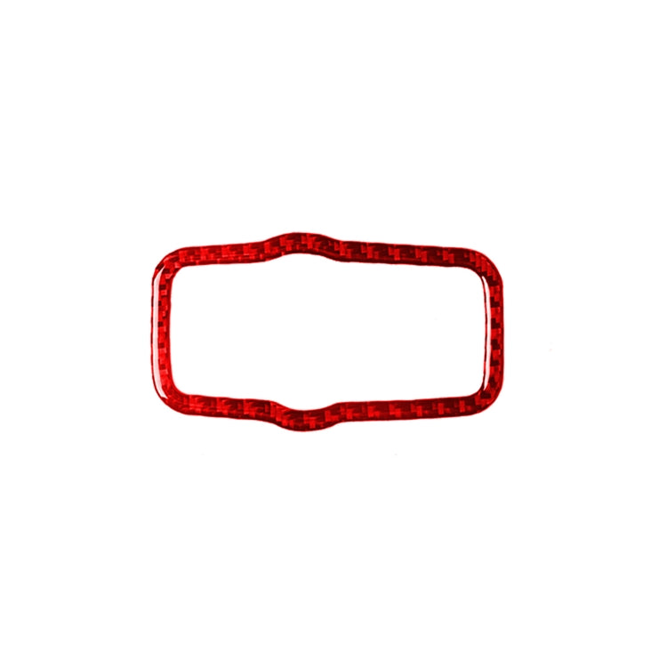 Carbon Fiber Car Headlight Switch Panel Decorative Sticker for Alfa Romeo Giulia 2017-2019,Left Drive (Red) by buy2fix