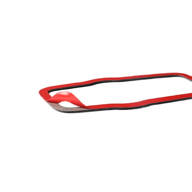 Carbon Fiber Car Headlight Switch Panel Decorative Sticker for Alfa Romeo Giulia 2017-2019,Left Drive (Red) by buy2fix