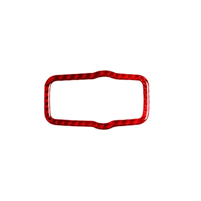 Carbon Fiber Car Headlight Switch Panel Decorative Sticker for Alfa Romeo Giulia 2017-2019,Right Drive (Red) by buy2fix