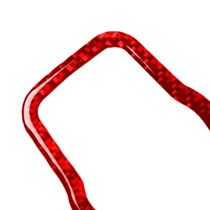 Carbon Fiber Car Headlight Switch Panel Decorative Sticker for Alfa Romeo Giulia 2017-2019,Right Drive (Red) by buy2fix