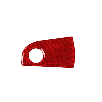 Carbon Fiber Car Co-pilot Storage Decorative Sticker for Alfa Romeo Giulia 2017-2019,Left Drive (Red) by buy2fix
