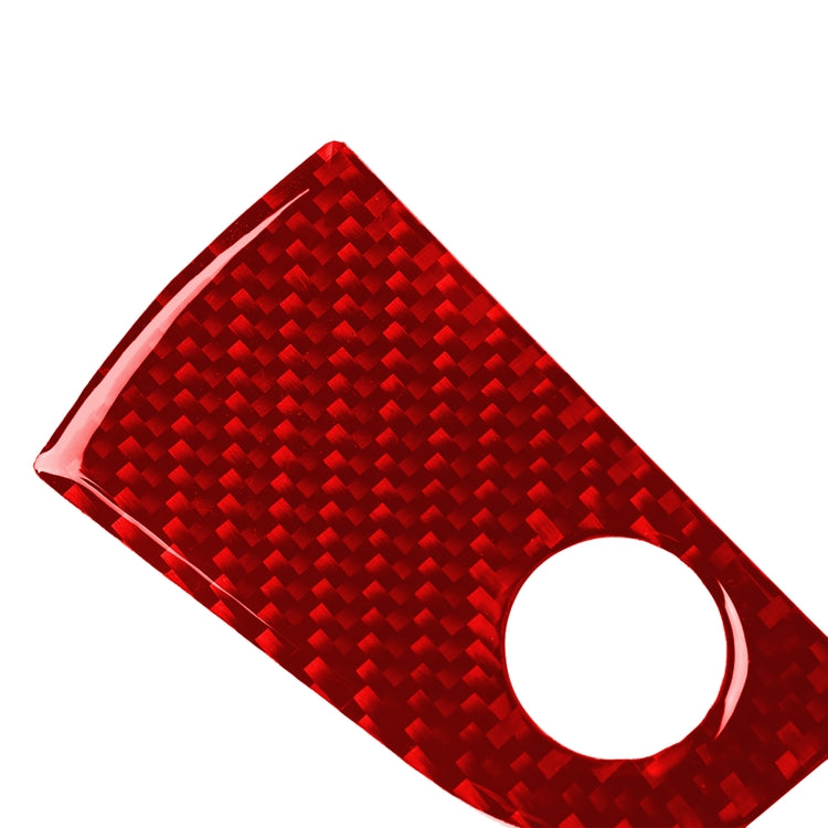 Carbon Fiber Car Co-pilot Storage Decorative Sticker for Alfa Romeo Giulia 2017-2019,Left Drive (Red) by buy2fix