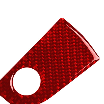 Carbon Fiber Car Co-pilot Storage Decorative Sticker for Alfa Romeo Giulia 2017-2019,Right Drive (Red) by buy2fix