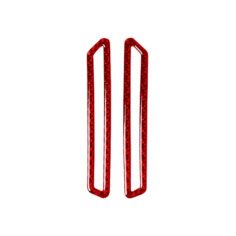 2 PCS / Set Carbon Fiber Car A-pillar Air Outlet Panel Decorative Sticker for Alfa Romeo Giulia 2017-2019,Left and Right Drive Universal (Red) by buy2fix