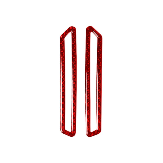 2 PCS / Set Carbon Fiber Car A-pillar Air Outlet Panel Decorative Sticker for Alfa Romeo Giulia 2017-2019,Left and Right Drive Universal (Red) by buy2fix