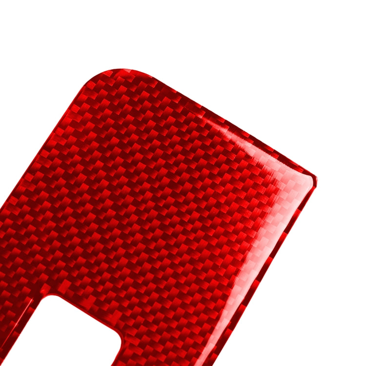 4 PCS / Set Carbon Fiber Car Window Button Panel Decorative Sticker for Alfa Romeo Giulia 2017-2019, Right Drive (Red) by buy2fix