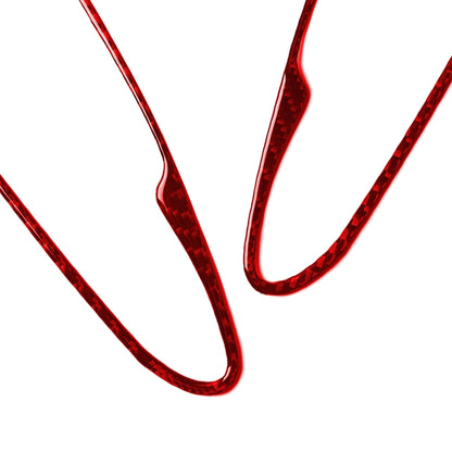 4 PCS / Set Carbon Fiber Car Inner Door Handle Frame Decorative Sticker for Alfa Romeo Giulia 2017-2019,Left and Right Drive Universal (Red) by buy2fix