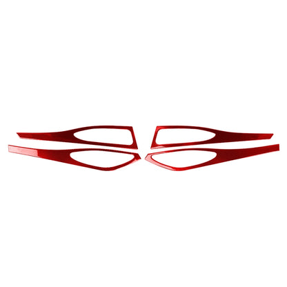 4 PCS / Set Carbon Fiber Car Door Panel Decorative Sticker for Alfa Romeo Giulia 2017-2019,Left and Right Drive Universal (Red) - Car Interior Mouldings by buy2fix | Online Shopping UK | buy2fix