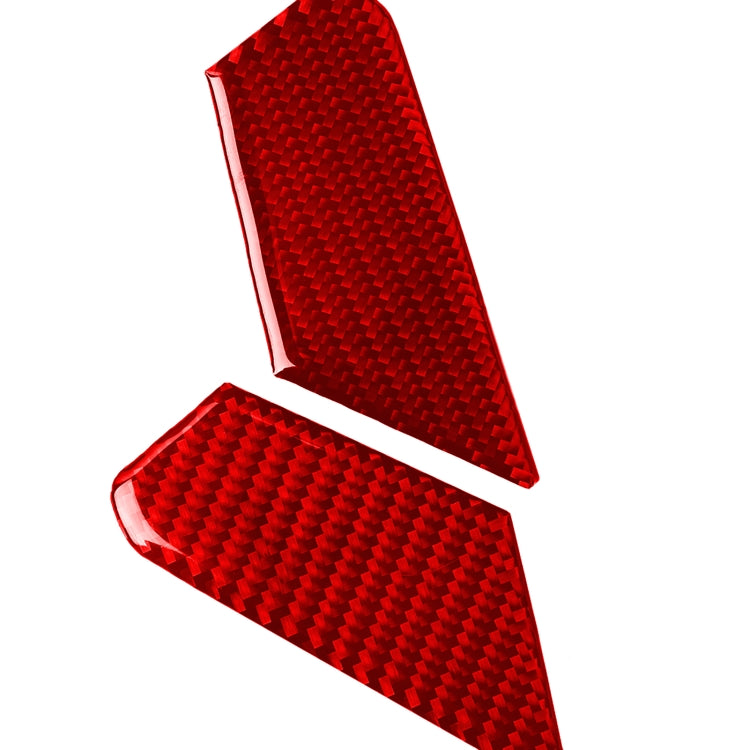 4 PCS / Set Carbon Fiber Car Inner Door Bowl Decorative Sticker for Alfa Romeo Giulia 2017-2019,Left and Right Drive Universal (Red) - Car Interior Mouldings by buy2fix | Online Shopping UK | buy2fix