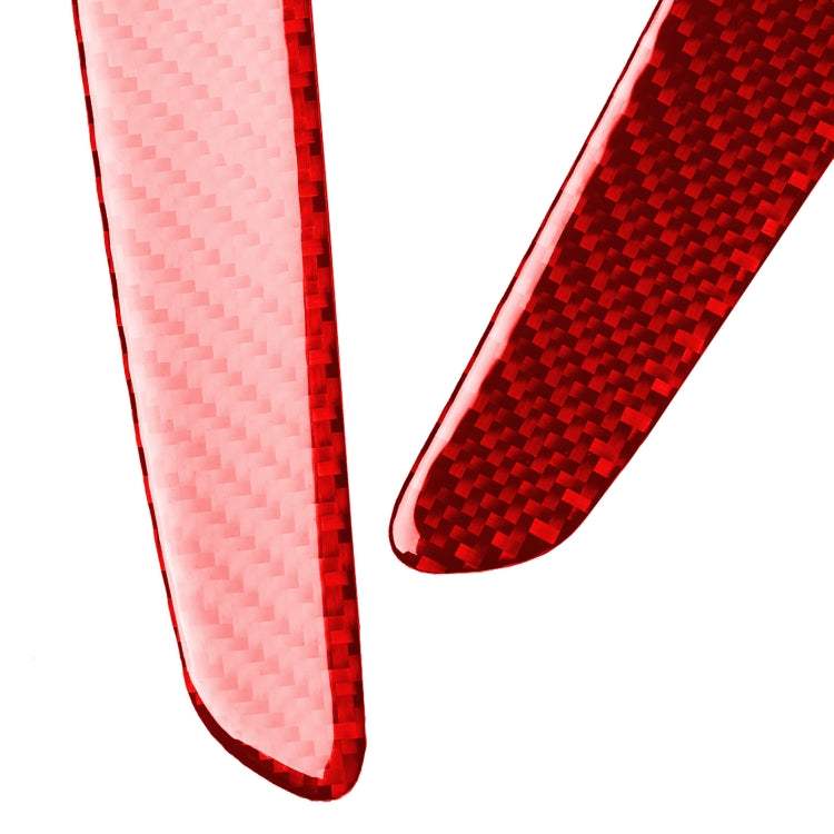 2 PCS / Set Carbon Fiber Car Welcome Pedal Decorative Sticker for Alfa Romeo Giulia 2017-2019,Left and Right Drive Universal (Red) by buy2fix