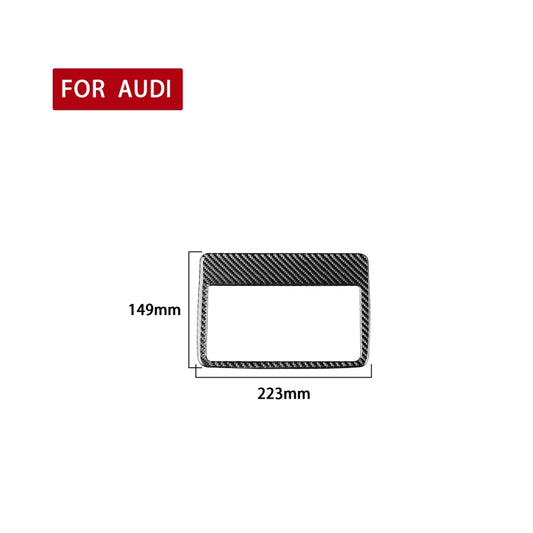 Carbon Fiber Car Navigation Frame Decorative Sticker for Audi Q3 2013-2018,Left and Right Drive Universal by buy2fix