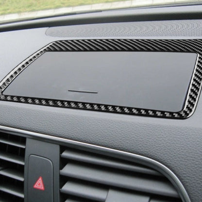 Carbon Fiber Car Navigation Frame Decorative Sticker for Audi Q3 2013-2018,Left and Right Drive Universal by buy2fix