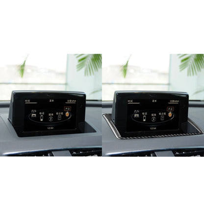 Carbon Fiber Car Navigation Frame Decorative Sticker for Audi Q3 2013-2018,Left and Right Drive Universal by buy2fix