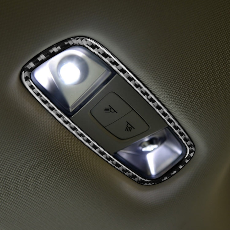 2 PCS / Set Carbon Fiber Car Reading Lamp Frame Decorative Sticker for Audi Q3 2013-2018,Left and Right Drive Universal by buy2fix