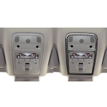 2 PCS / Set Carbon Fiber Car Reading Lamp Frame Decorative Sticker for Audi Q3 2013-2018,Left and Right Drive Universal by buy2fix