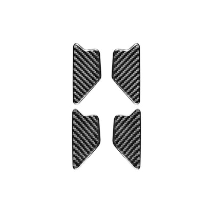 4 PCS / Set Carbon Fiber Car Inner Door Bowl Decorative Sticker for Audi Q3 2013-2018,Left and Right Drive Universal - Car Interior Mouldings by buy2fix | Online Shopping UK | buy2fix