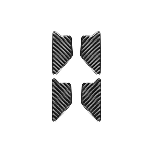 4 PCS / Set Carbon Fiber Car Inner Door Bowl Decorative Sticker for Audi Q3 2013-2018,Left and Right Drive Universal - Car Interior Mouldings by buy2fix | Online Shopping UK | buy2fix