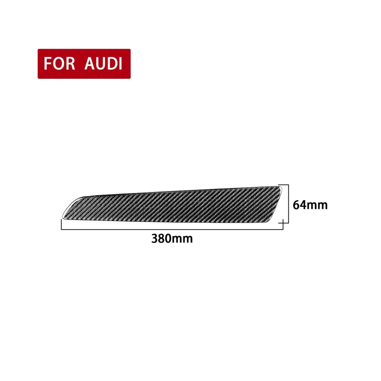Carbon Fiber Car Co-pilot Trim Decorative Sticker for Audi Q3 2013-2018,Right Drive - Car Interior Mouldings by buy2fix | Online Shopping UK | buy2fix