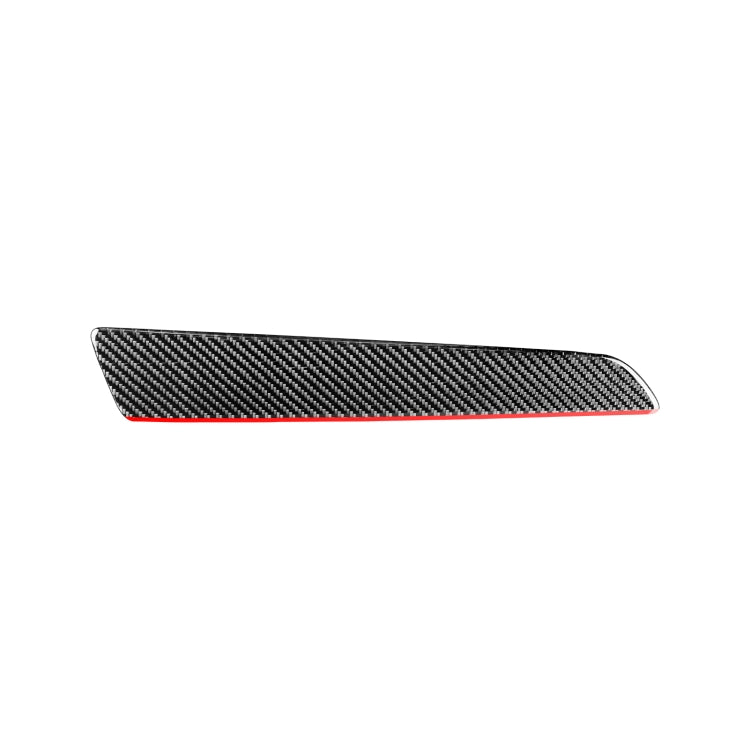 Carbon Fiber Car Co-pilot Trim Red Edge Decorative Sticker for Audi Q3 2013-2018,Left Drive by buy2fix