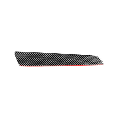 Carbon Fiber Car Co-pilot Trim Red Edge Decorative Sticker for Audi Q3 2013-2018,Left Drive by buy2fix