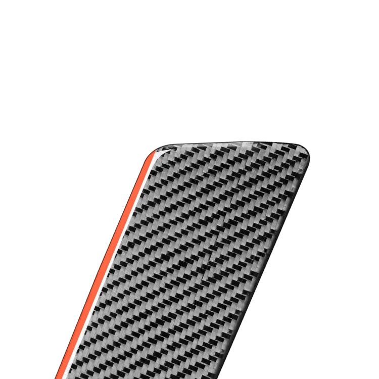 Carbon Fiber Car Co-pilot Trim Red Edge Decorative Sticker for Audi Q3 2013-2018,Left Drive by buy2fix