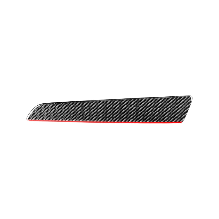 Carbon Fiber Car Co-pilot Trim Red Edge Decorative Sticker for Audi Q3 2013-2018,Right Drive by buy2fix