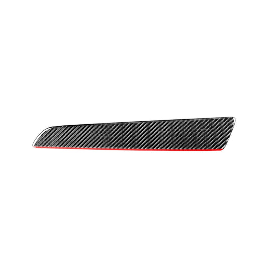 Carbon Fiber Car Co-pilot Trim Red Edge Decorative Sticker for Audi Q3 2013-2018,Right Drive by buy2fix