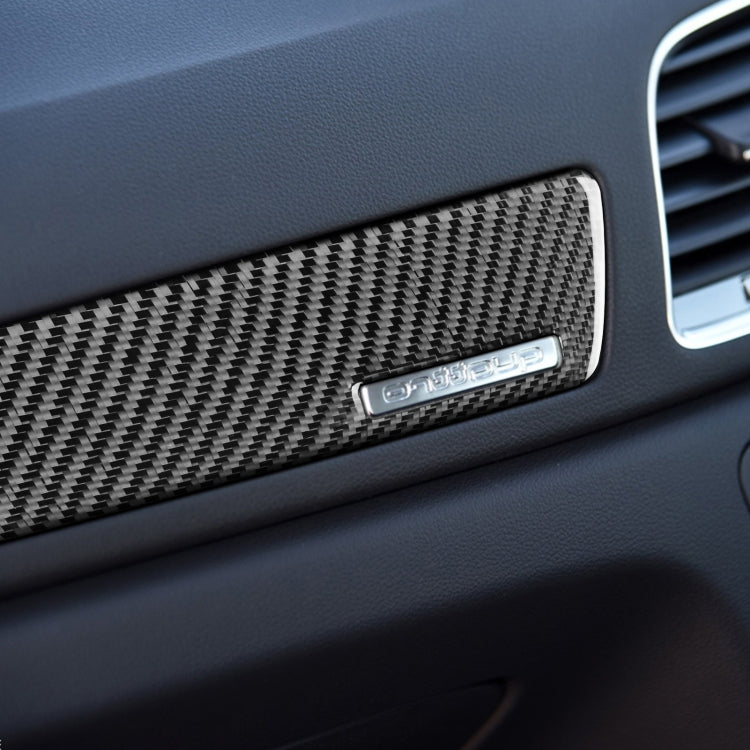 Carbon Fiber Car Co-pilot Trim with Hole Decorative Sticker for Audi Q3 2013-2018,Right Drive - Car Interior Mouldings by buy2fix | Online Shopping UK | buy2fix