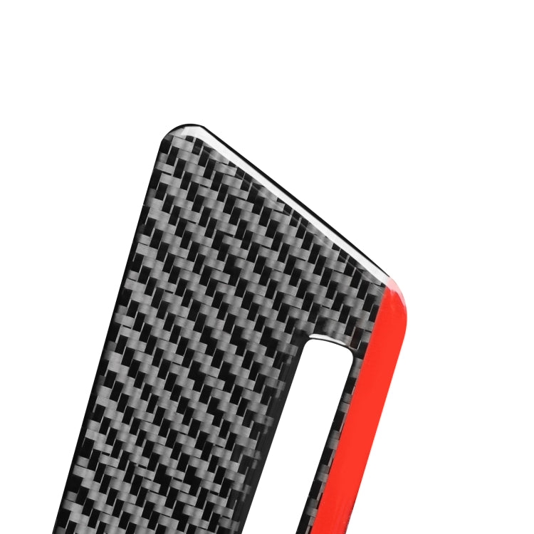 Carbon Fiber Car Co-pilot Trim Red Edge with Hole Decorative Sticker for Audi Q3 2013-2018,Right Drive by buy2fix