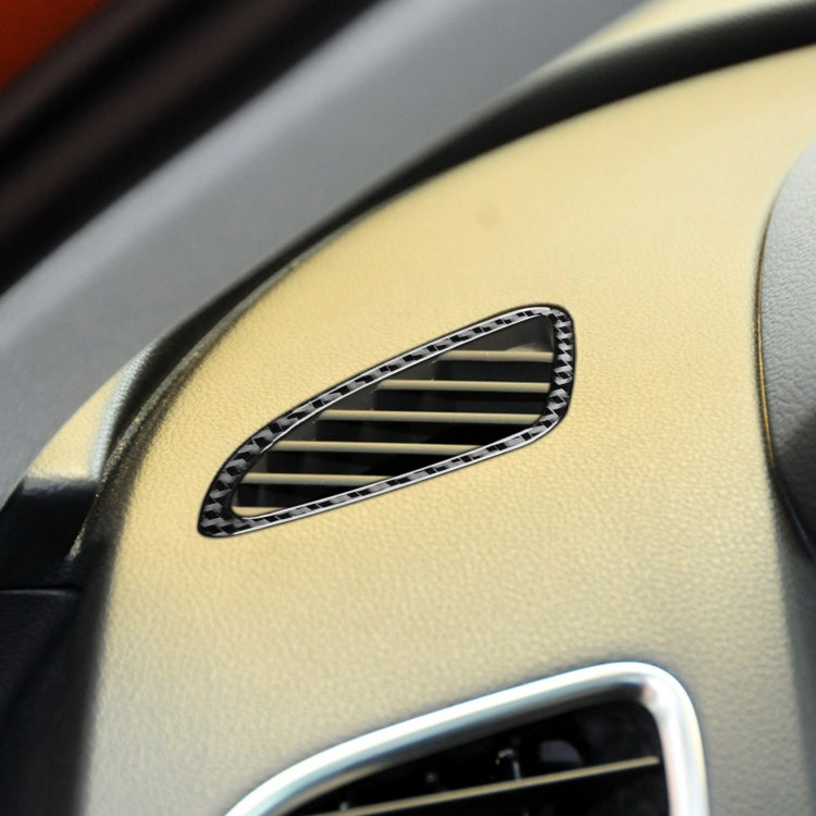 2 PCS / Set Carbon Fiber Car Instrument Air Outlet Decorative Sticker for Audi Q3 2013-2018,Left and Right Drive Universal by buy2fix