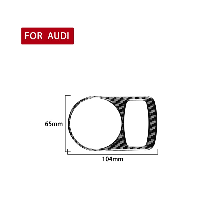 Carbon Fiber Car Headlight Switch Decorative Sticker for Audi Q3 2013-2018,Left and Right Drive Universal by buy2fix
