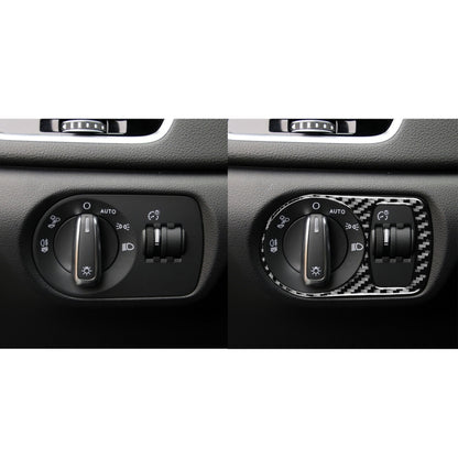 Carbon Fiber Car Headlight Switch Decorative Sticker for Audi Q3 2013-2018,Left and Right Drive Universal by buy2fix