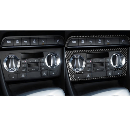 2 PCS / Set Carbon Fiber Car Air Conditioning Knob Frame Decorative Sticker for Audi Q3 2013-2018,Left and Right Drive Universal by buy2fix