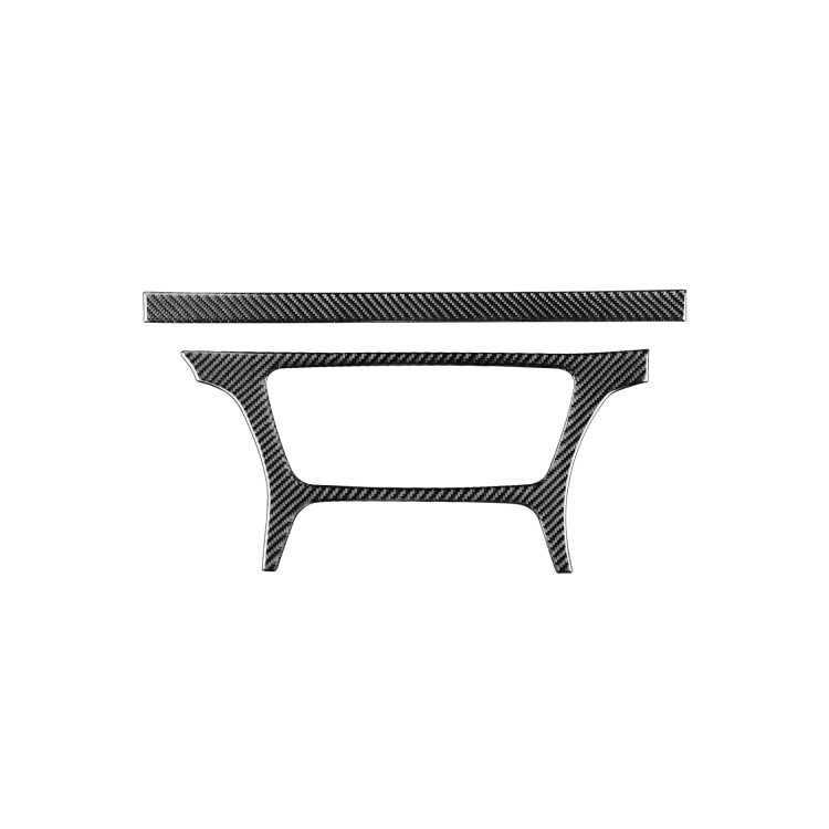 2 PCS / Set Carbon Fiber Car Central Control CD Outside Frame Decorative Sticker for Audi Q3 2013-2018,Left Drive by buy2fix