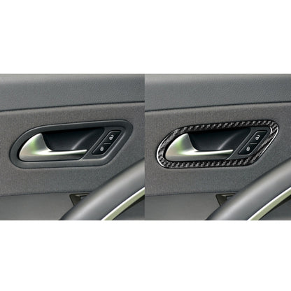 2 PCS / Set Carbon Fiber Car Inner Door Handle Decorative Sticker for Volkswagen Scirocco 2009-2016,Left and Right Drive Universal by buy2fix