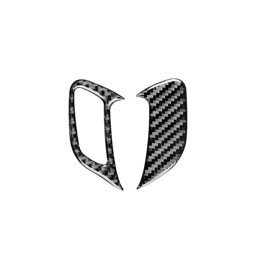 2 PCS / Set Carbon Fiber Car Door Lock Frame Decorative Sticker for Volkswagen Scirocco 2009-2016,Right Drive - Car Interior Mouldings by buy2fix | Online Shopping UK | buy2fix