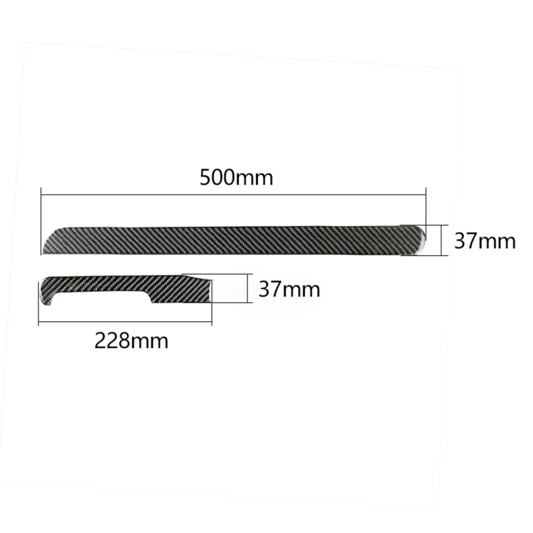 Carbon Fiber Car Central Control Strip Decorative Sticker for Volkswagen Golf 6 2008-2012, Left Driving - Car Interior Mouldings by buy2fix | Online Shopping UK | buy2fix