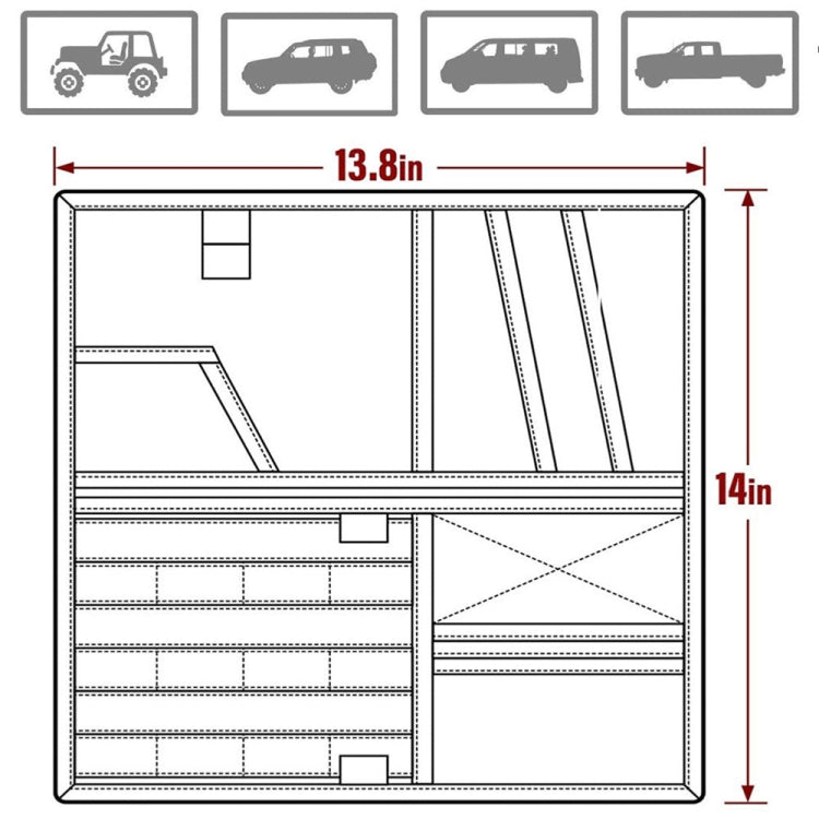 Car Sun Visor Storage Bag Glasses Frame Bill Clip (Black) - Stowing Tidying by buy2fix | Online Shopping UK | buy2fix