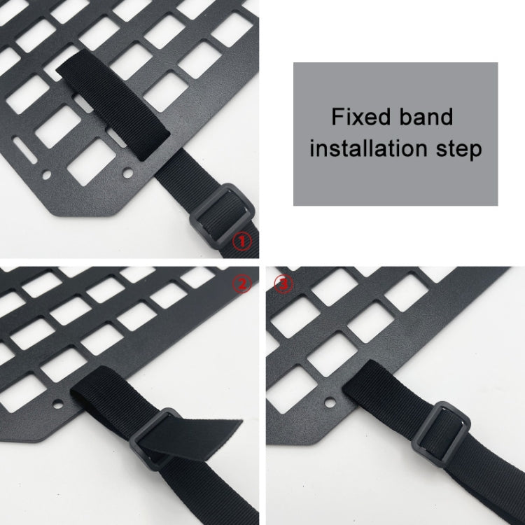 Car Rigid Seat Back Organizer Molle Panel Storage Rack - Stowing Tidying by buy2fix | Online Shopping UK | buy2fix
