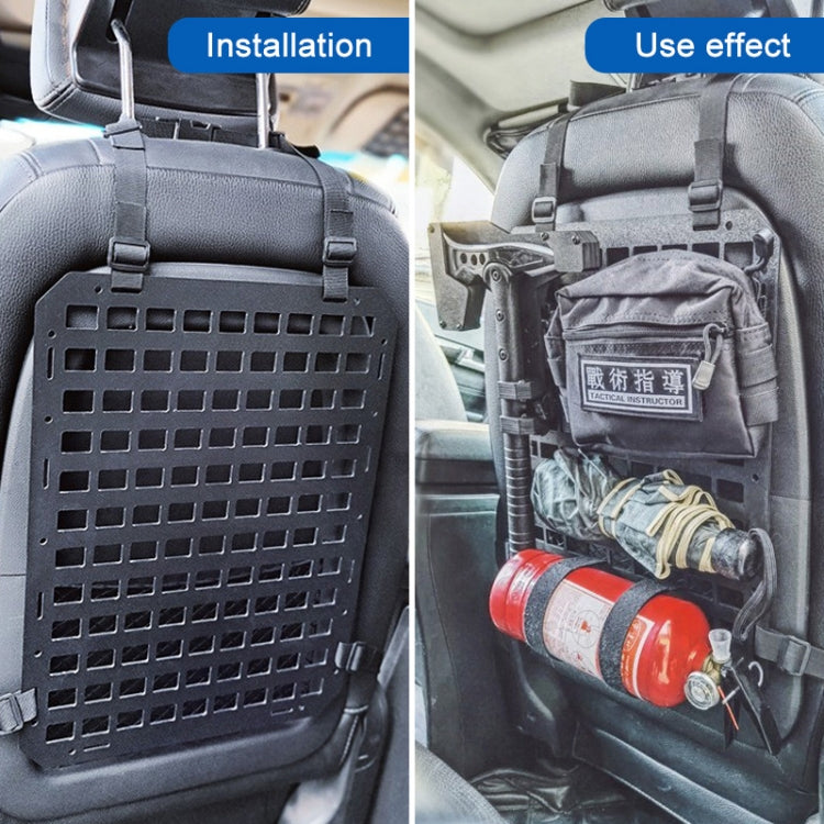 Car Rigid Seat Back Organizer Molle Panel Storage Rack - Stowing Tidying by buy2fix | Online Shopping UK | buy2fix