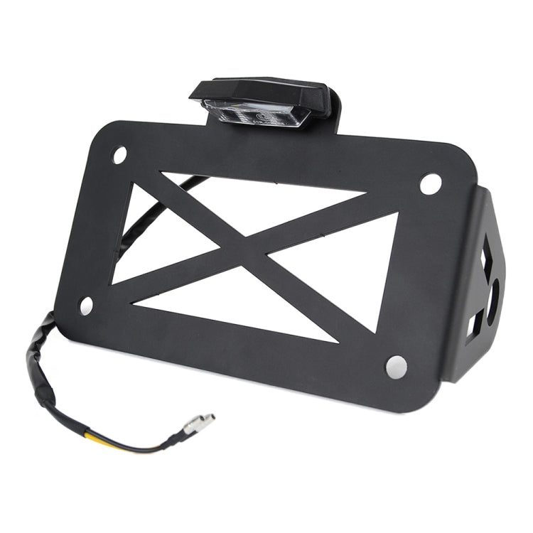 Motorcycle American Cruise Retro License Plate Holder with Light - Holder by buy2fix | Online Shopping UK | buy2fix