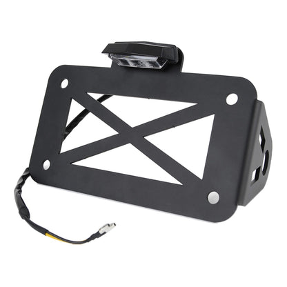 Motorcycle American Cruise Retro License Plate Holder with Light - Holder by buy2fix | Online Shopping UK | buy2fix