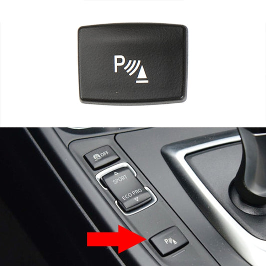 For BMW 3 Series Left Driving Car Central Control Multi-function Radar Button 6131 9252 912(Black) - Car Switches by buy2fix | Online Shopping UK | buy2fix