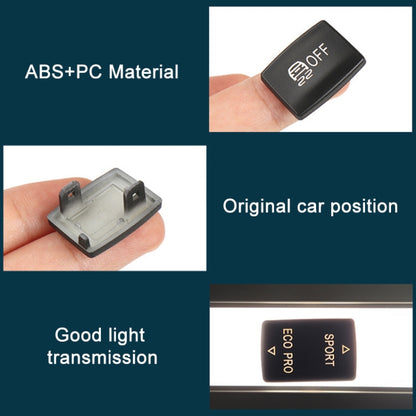 For BMW 3 Series Left Driving Car Central Control Multi-function Radar Button 6131 9252 912(Black) - Car Switches by buy2fix | Online Shopping UK | buy2fix