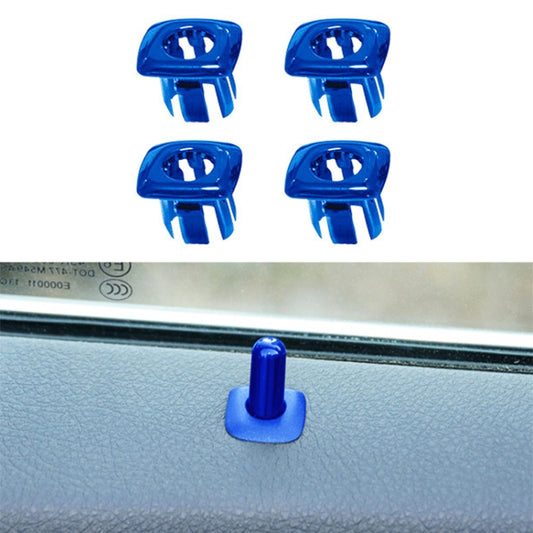 For BMW 5 Series 2011-2017 4 in 1 Car Interior Door Window Trim Panel Locking Knob Button Cover 5142 9171 769 (Blue) - Booster Cable & Clip by buy2fix | Online Shopping UK | buy2fix