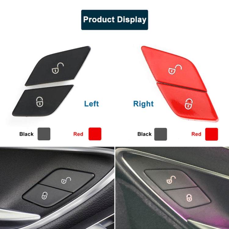 For Mercedes-Benz E-Class 2016-2021 Left Driving Car Right Side Door Lock Switch Buttons 2059055251(Black) - Car Switches by buy2fix | Online Shopping UK | buy2fix